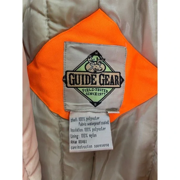 Guide Gear Camo Hunting Bib Overalls 2XL Blaze Orange - Picture 9 of 12